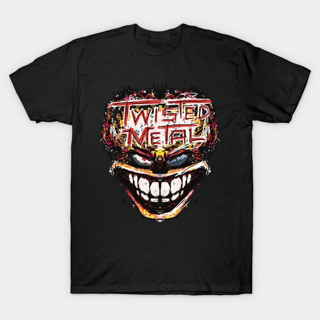 Twisted Metal 2 Sweet Tooth Ps 1 Classic Gamer Twistedmetal Playstation Video Game T-Shirt by itsMePopoi